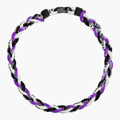 Rope Necklace Purple, Black White